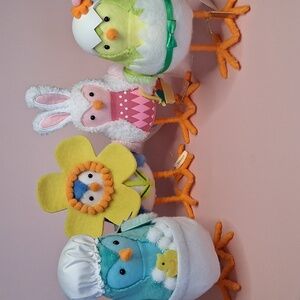 2026 Spritz Easter Spring Featherly Friends Fabric Bird Complete Set of 4 Target